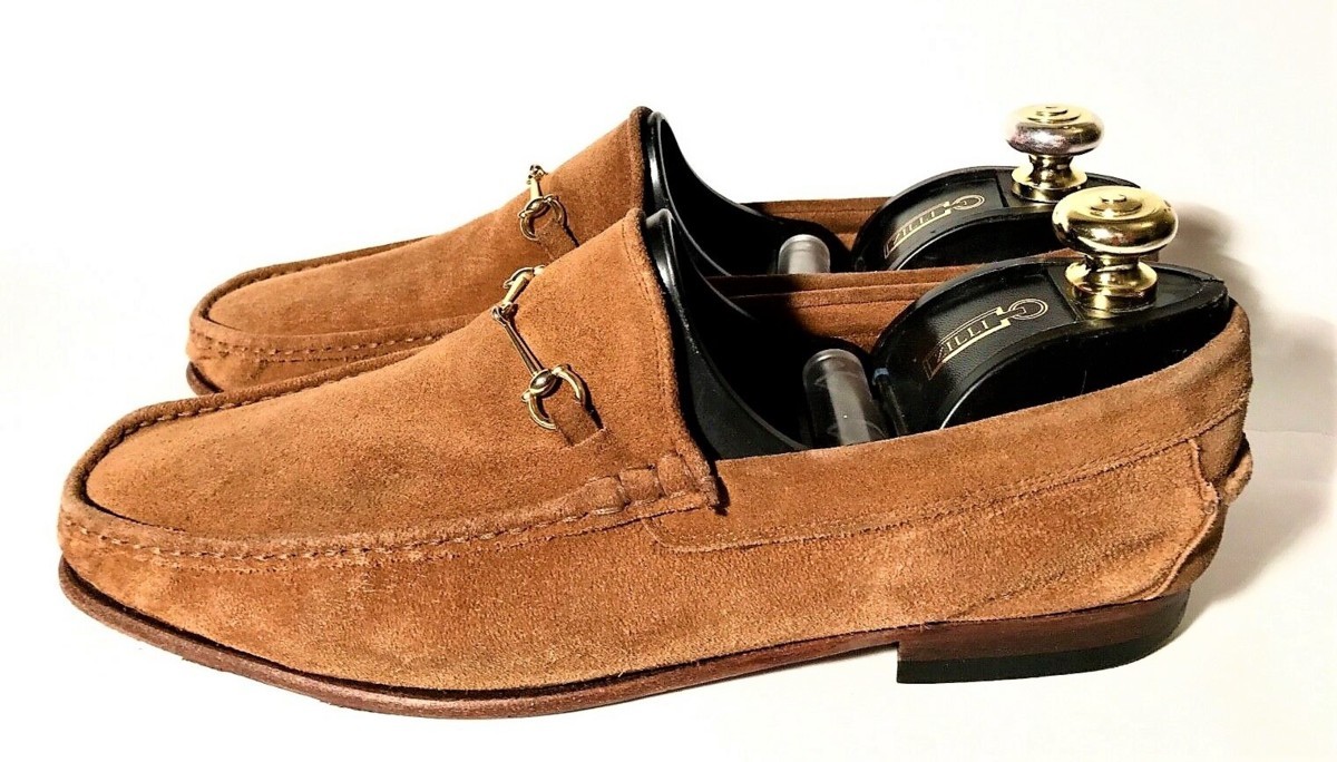 ☆極上品・84OFF☆ キートン Kiton スエードビットローファー ブラウン