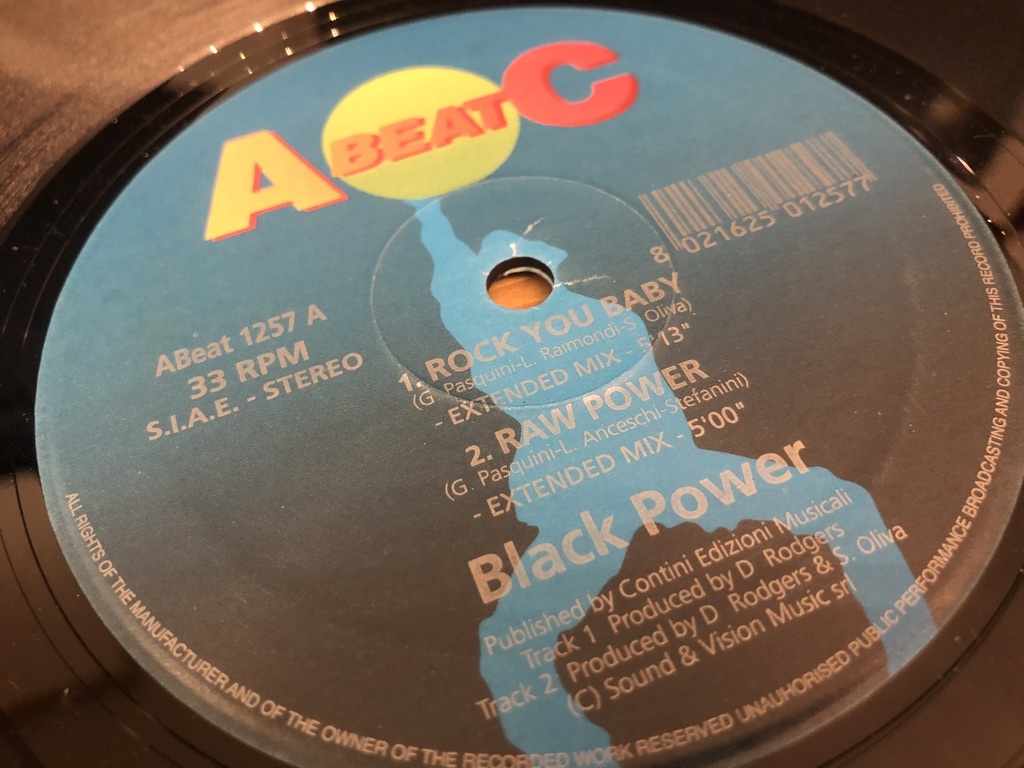 12”★Black Power / Rock You Baby / Raw Power / Tokyo Mania / Revenger / ユーロビート！の画像2