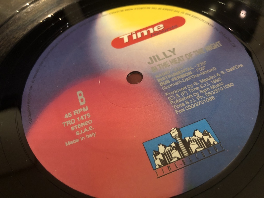 12”★Jilly / In The Heat Of The Night / ユーロビート！の画像3