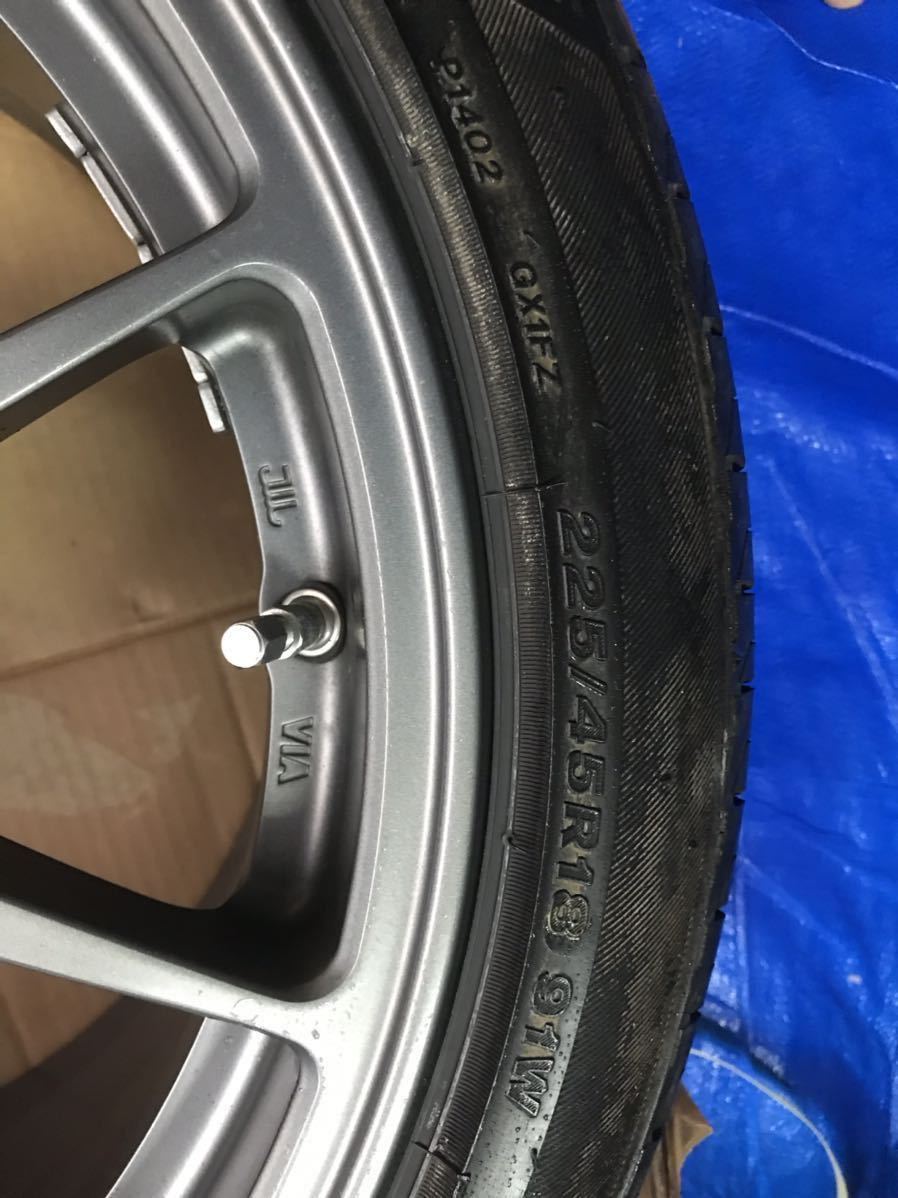 BBS 18インチホイール　RI-A 007 / RI-A 009鍛造　美品　8.5J+34　9.5J+40 BMW ブリヂストンREGNO「GR-XI」【バリ溝】ホイールロックおまけ_画像2