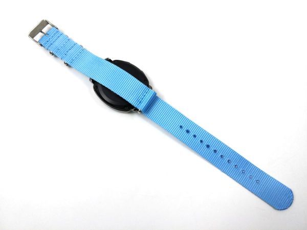 ナイロン製ミリタリーストラップ natoタイプ 腕時計布ベルト ブルー 18mm_画像5