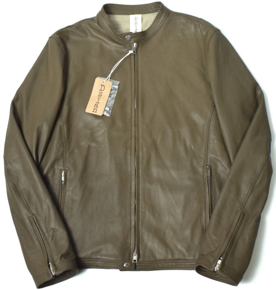 Delan】デラン しなやかナッパレザーのシングルライダースジャケット