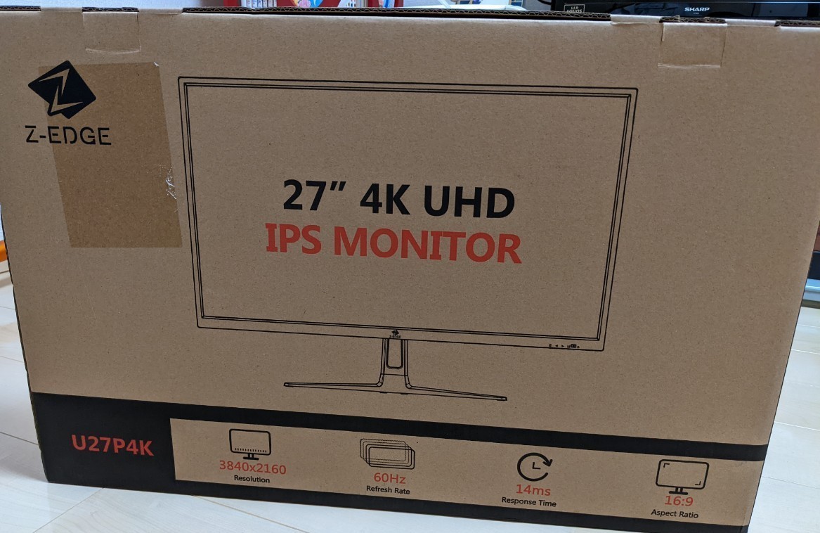 新品 Z-EDGE 4K モニター 27インチ ディスプレイ U27P4K ゲーミング