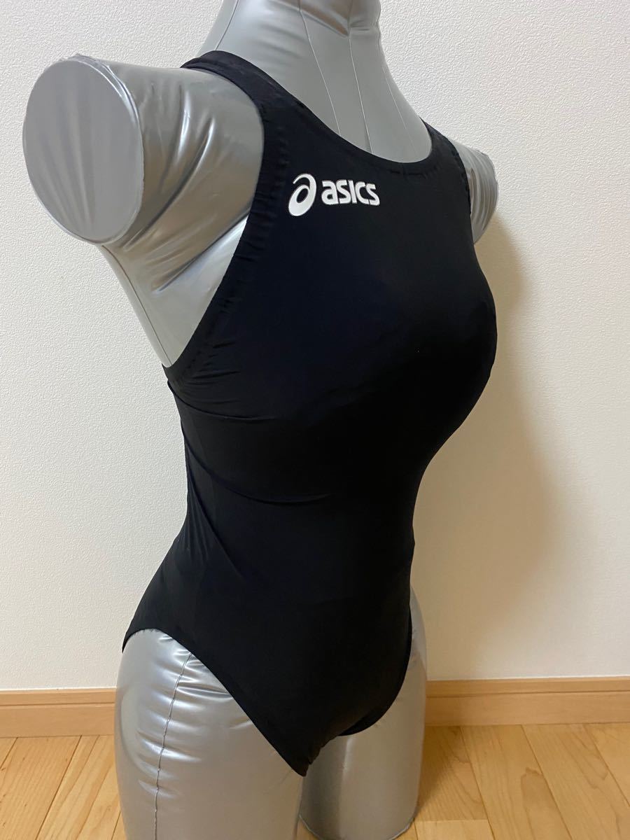アシックス 女子競泳水着 トップインパクト　TOPIMPACT ALS516 Lサイズ　黒　高速水着 布帛素材 ハイレグ