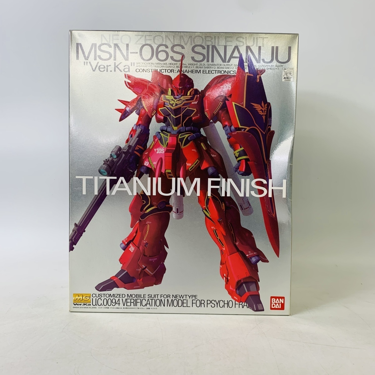 新品未組立 MG 機動戦士ガンダム 1/100 MSN-06 シナンジュ ver.Ka