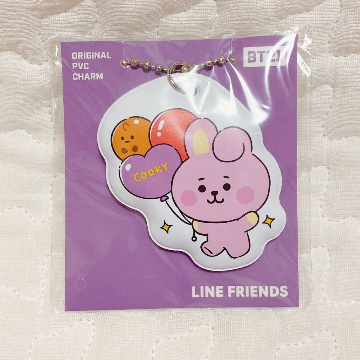 BT21　COOKY　クッキー　ジョングク　チャーム　キーホルダー .