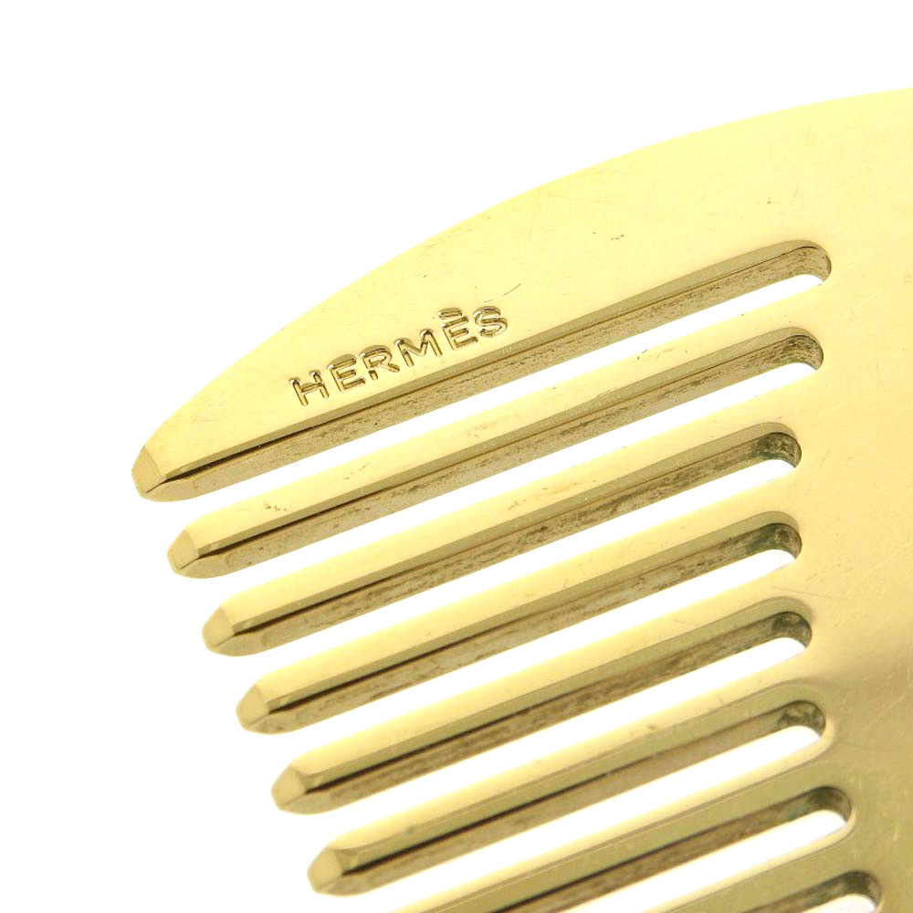HERMES エルメス ホース コーム クシ 小物 レディース ゴールド