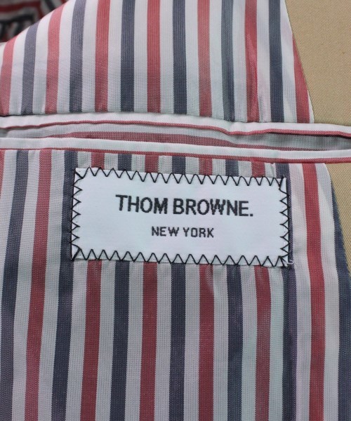 注目ブランド トムブラウン THOM BROWNE ステンカラーコート ネイビー