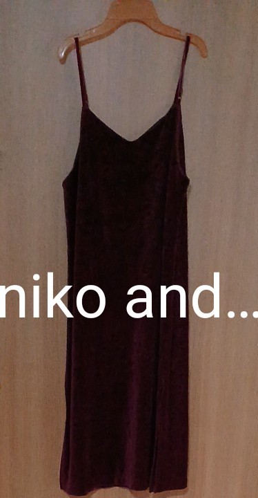 niko and… キャミワンピース ベロア サイズ4