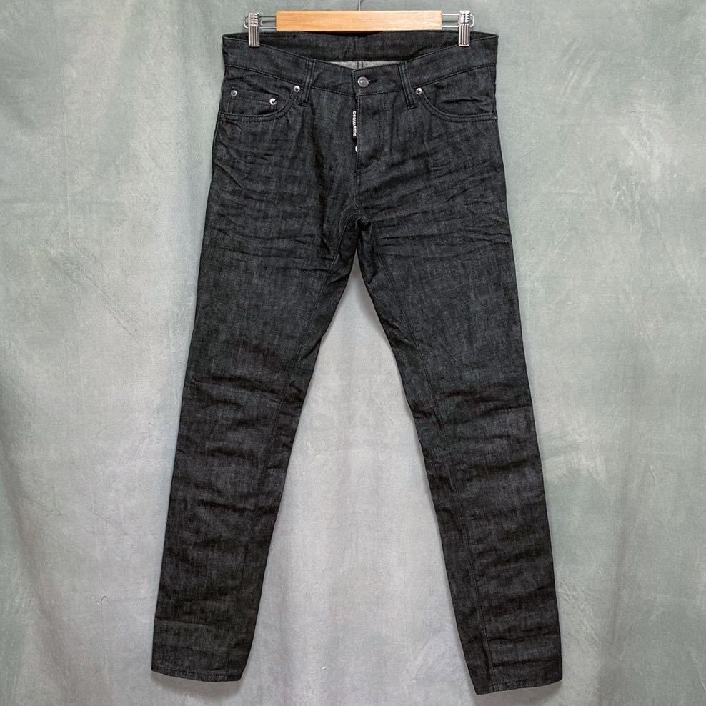 DSQUARED2 ディースクエアード S74LA0802 Slim Jean ブラック リジット