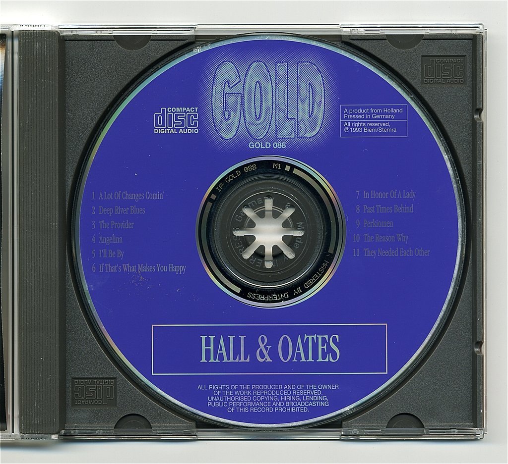 【送料無料】 Daryl Hall & John Oates 『Gold 』 輸入盤 Used品_画像3