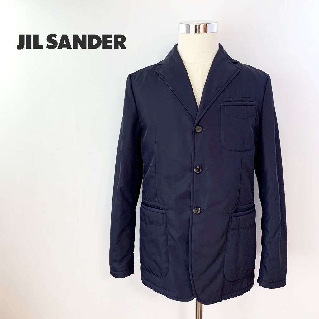 美品 ジルサンダー JIL SANDER 中綿 ナイロン 3ボタン テーラード