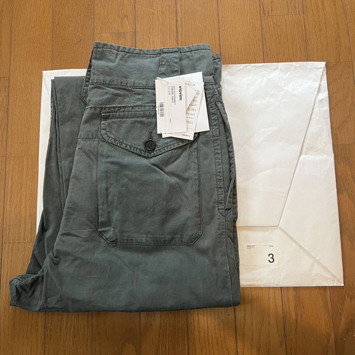 美品】希少 visvim◇21SS/CORONEL PANTS/パンツ/3/コットン/OLIVE