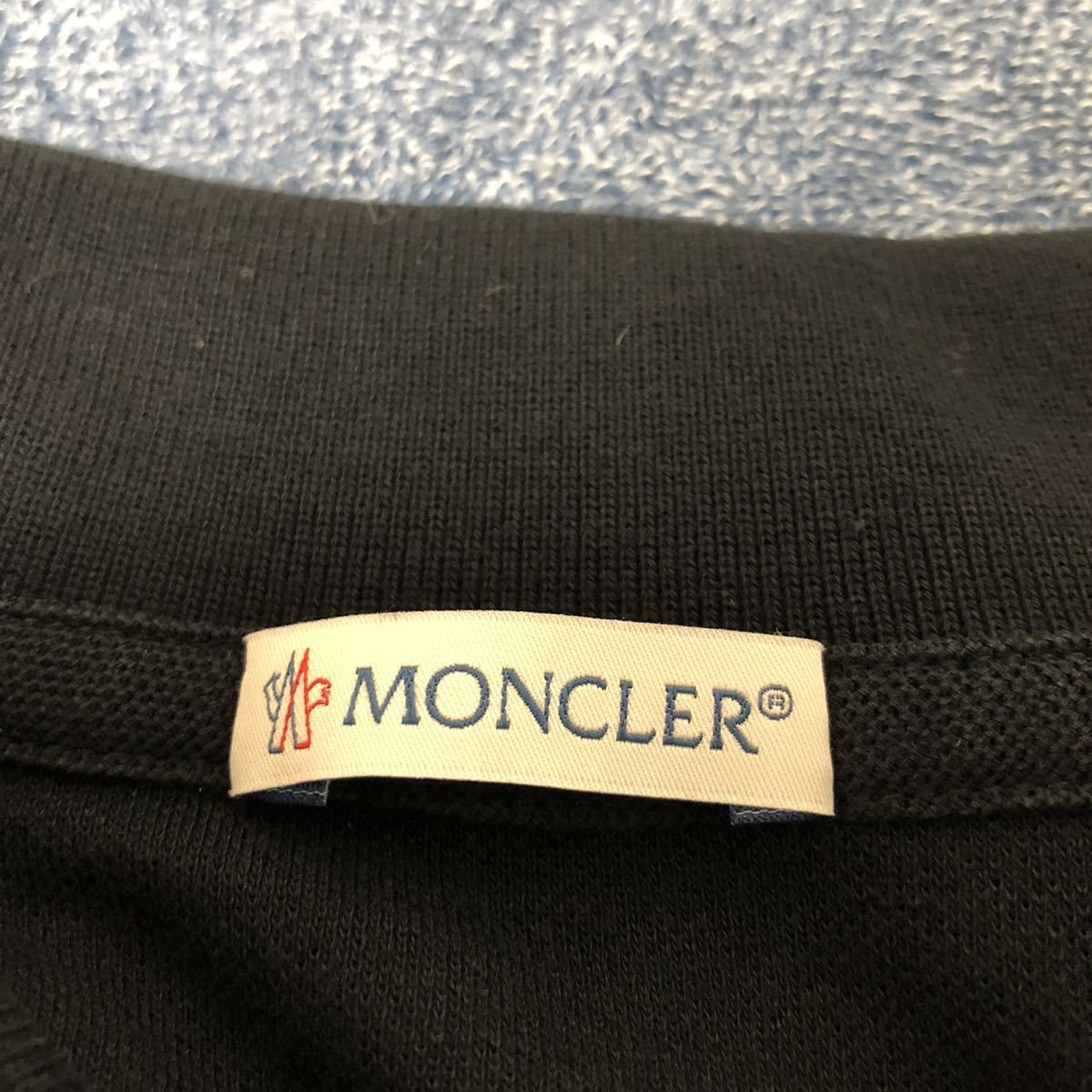 【大幅値下げ】【美品】サイズXS MONCLER モンクレール ポロシャツ　ブラック　黒　ロゴ_画像7