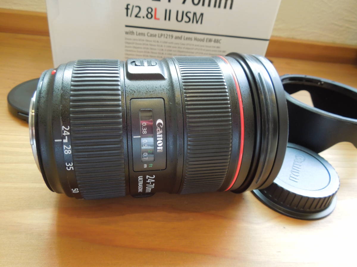 極上品 元箱・付属品付き Canon キヤノン EF24-70mm F2.8 L II USM Ⅱ
