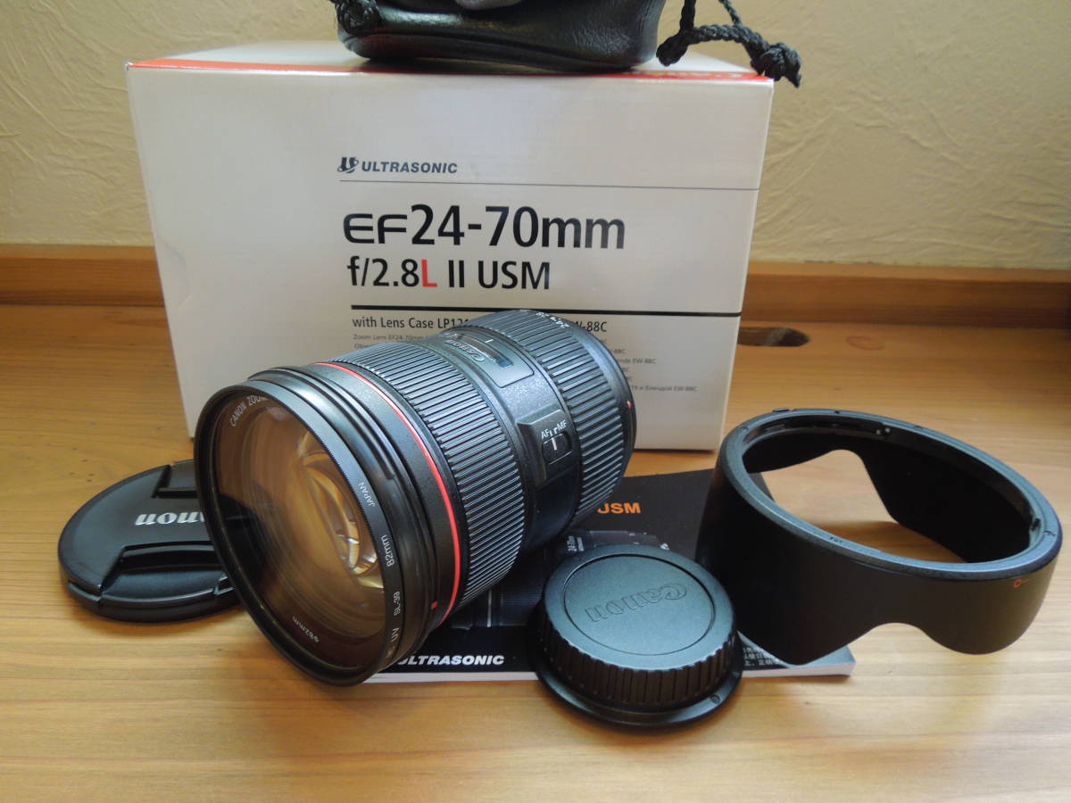 極上品 元箱・付属品付き Canon キヤノン EF24-70mm F2.8 L II USM Ⅱ