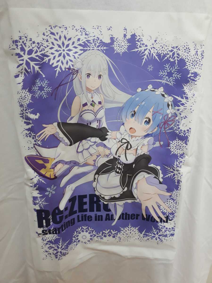 【新品】re:ゼロから始まる異世界生活エミリア&レム雪プリントTシャツMサイズ_画像4