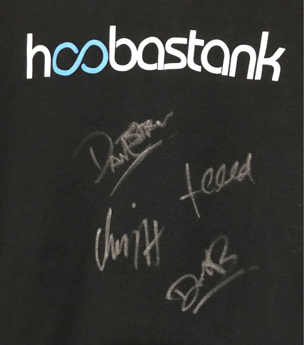 【懸賞当選品】hoobastank フーバスタンク 直筆サイン入りTシャツ