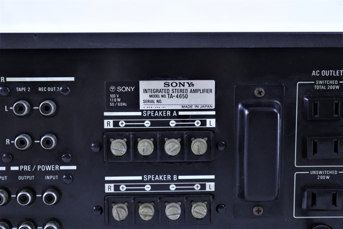 プリメインアンプ SONY ソニー TA-4650 音響機器 オーディオ Yahoo!オークション - SONY ソニー TA-4650 ステレオプリメイン