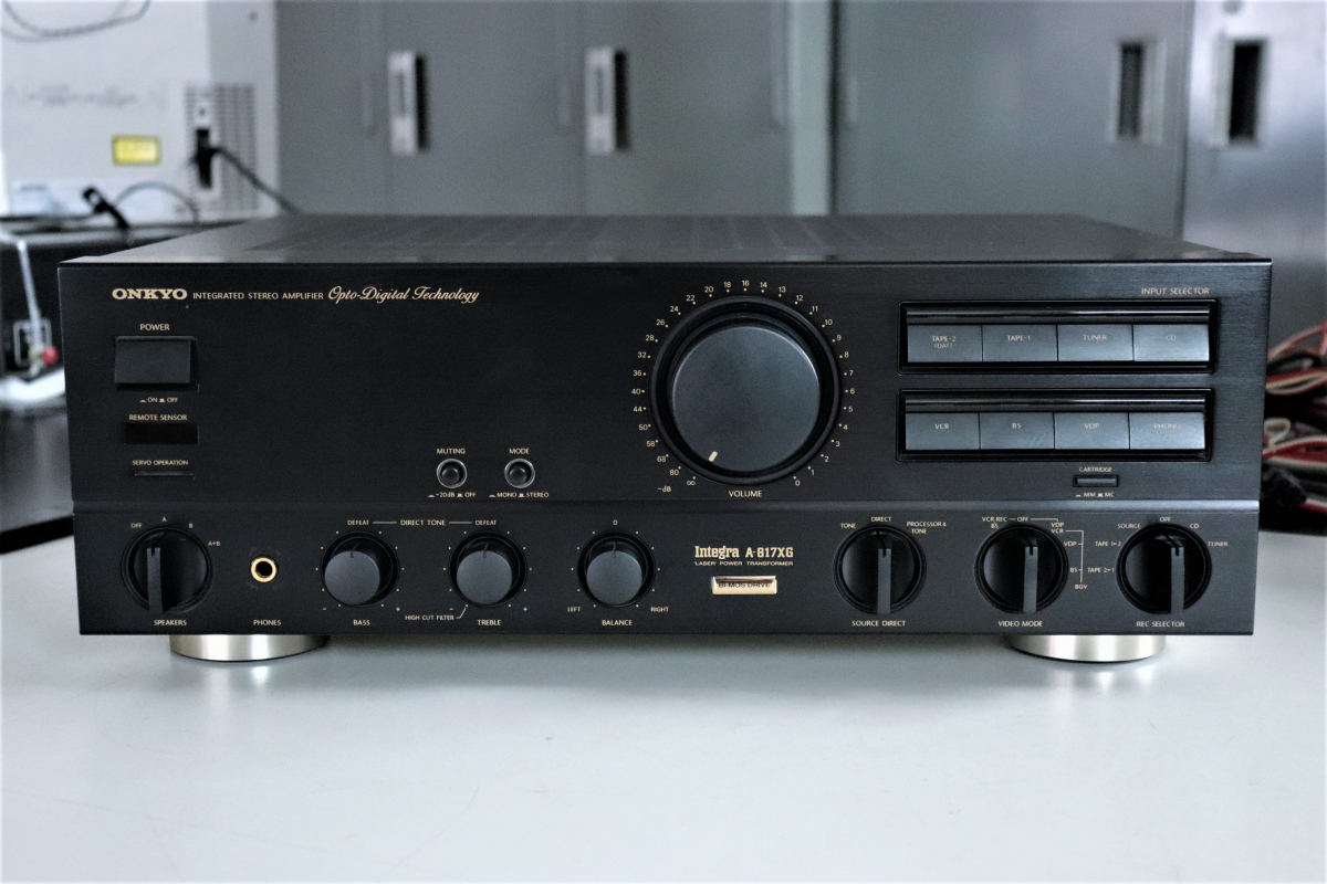 動作品! ONKYO オンキョー Integra A-817XG プリメインアンプ / BI