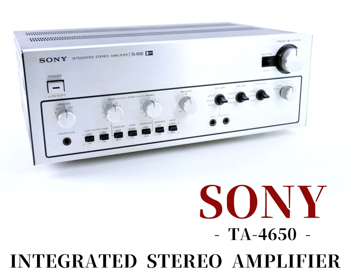 ヤフオク! - SONY ソニー TA-4650 ステレオプリメインアンプ...