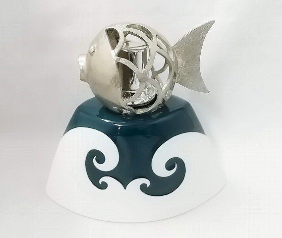  lamp bell je lamp porcelain silver color. fish #5465 new goods aroma lamp LAMPE BERGER burner attaching regular goods 