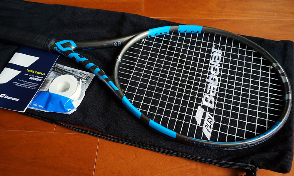 ☆Babolat Pure Drive VS / G3 / ナチュラルガット張り上げ / おまけ付