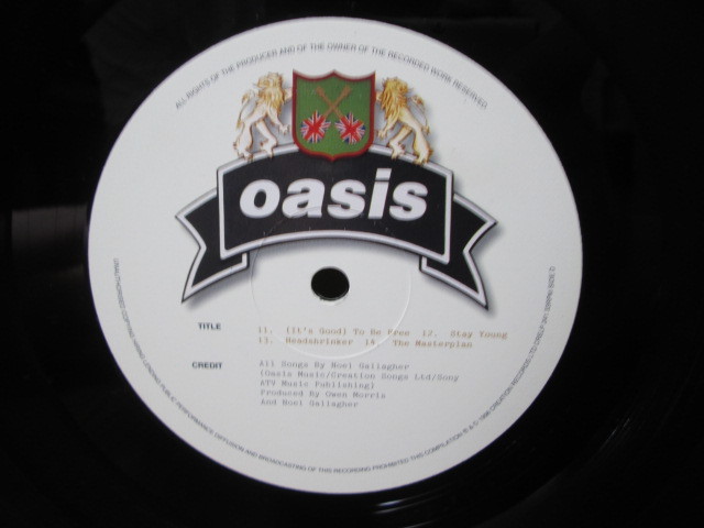 UK-original The Masterplan 2LP(Analog) Oasis : Creation Records