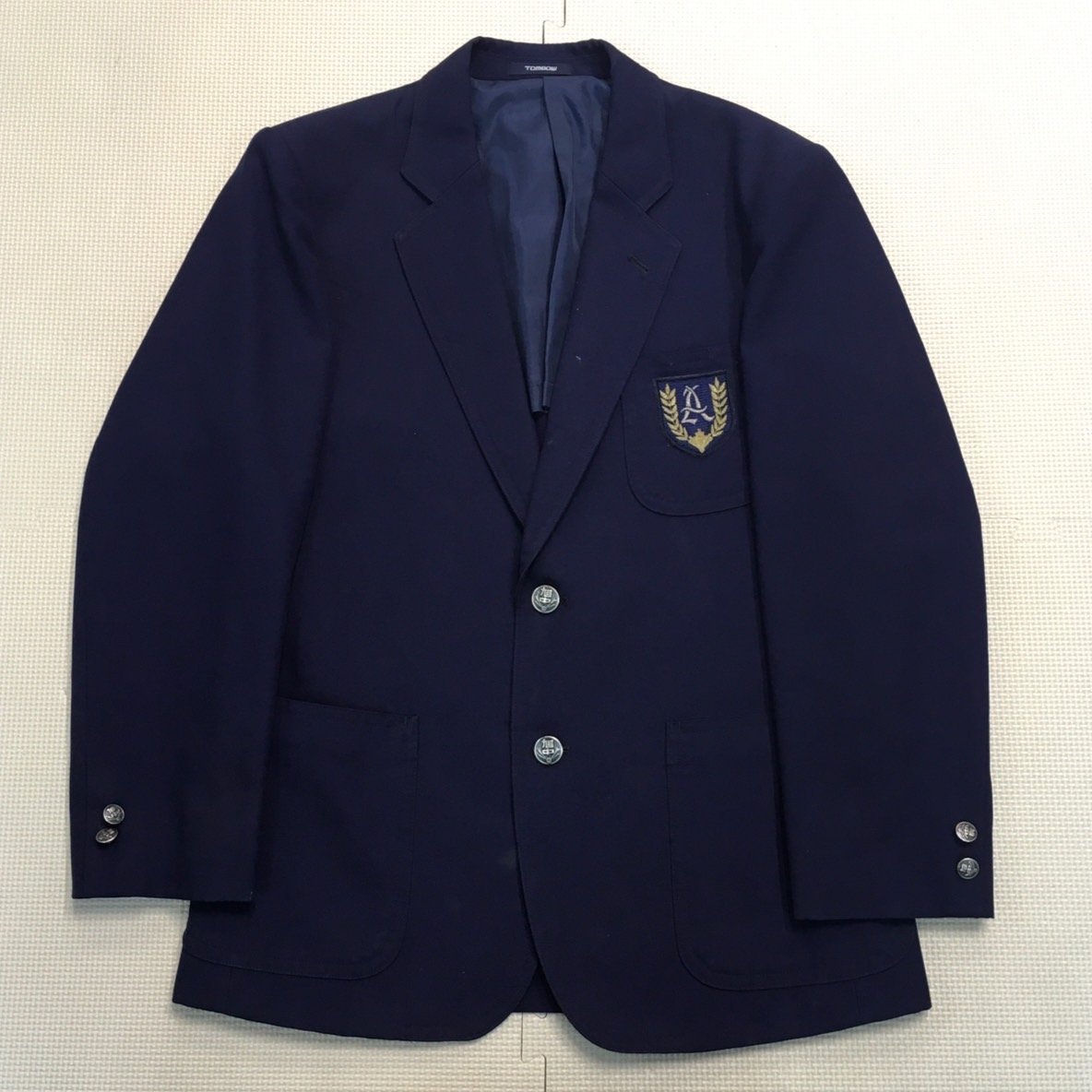 AT525-4(中古)栃木県 宇都宮市立旭中学校(旧制服) 男子学生服 4点セット /S/W76/ブレザー/ズボン/ネクタイ/冬服/冬用/制服/中学校/高校_画像2