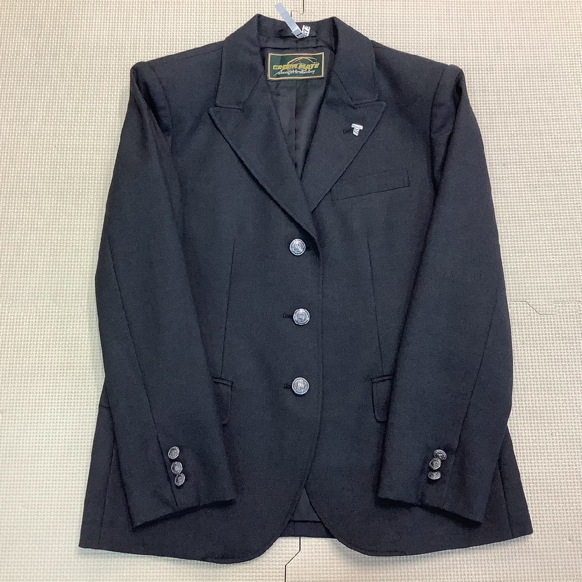 (Y)I873(中古) 山形県 東海大学山形高校 旧制服 7点セット /校章/M/L/W63/ブレザー/セーター/ベスト/ブラウス/スカート/制服/私立/卒業生品_画像3