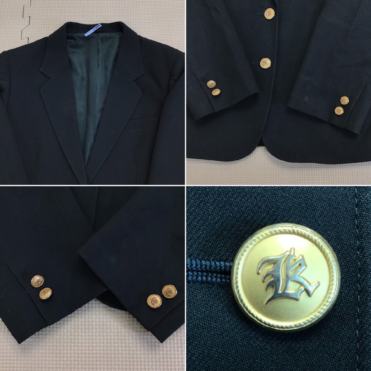 OT498-1(中古) 栃木県 清原中学校(旧制服) 6点セット /160/W60 OT498-1(中古) 栃木県 清原中学校(旧制服) 6点セット /160/W60