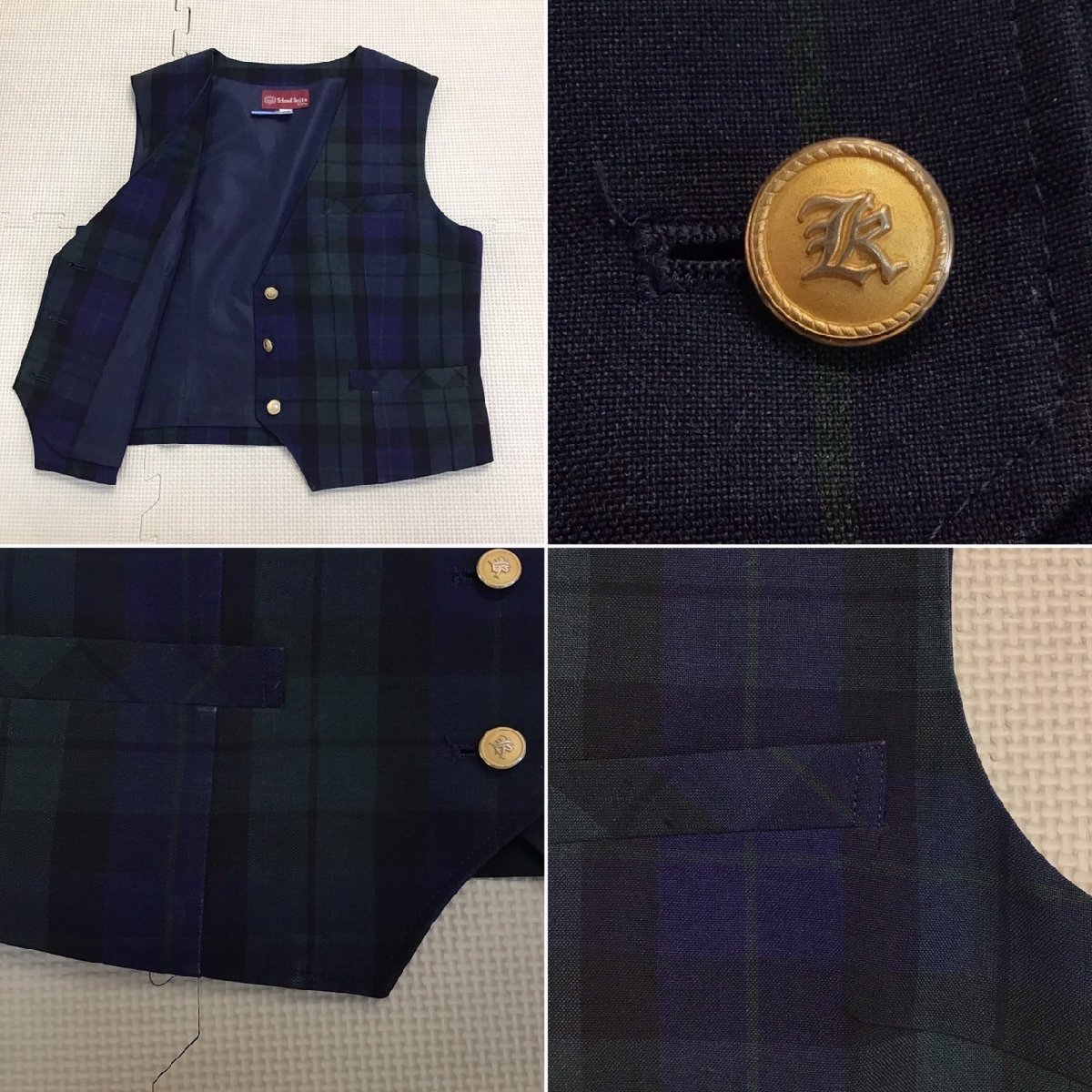 【25%OFF】 OT498-1(中古) 栃木県 清原中学校(旧制服) 6点セット /160/W60 学生服