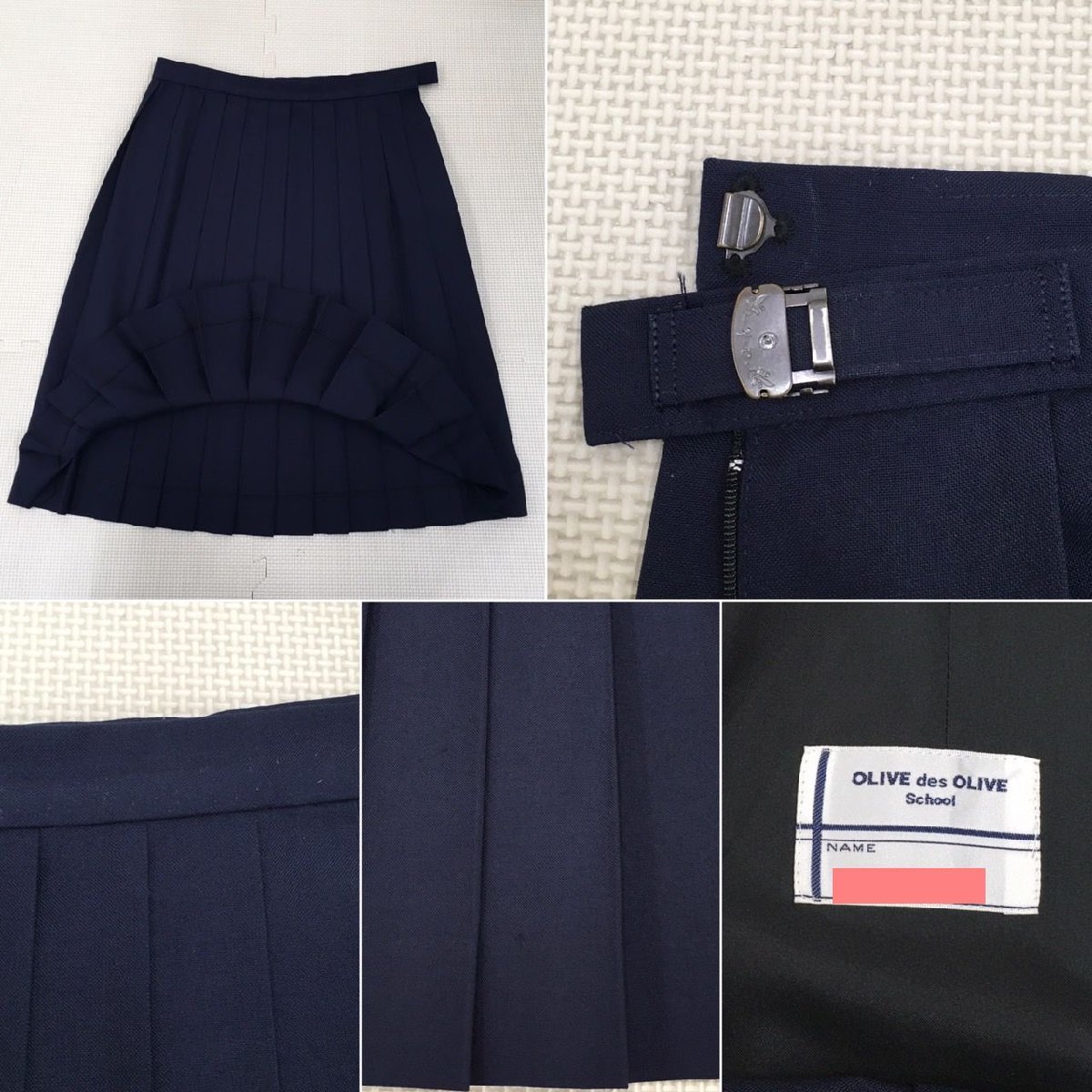 AS595-3(中古) 広島県 尾道北高校 セーラー服 3点セット /160A/L AS595-3(中古) 広島県 尾道北高校 セーラー服 3点セット /160A/L