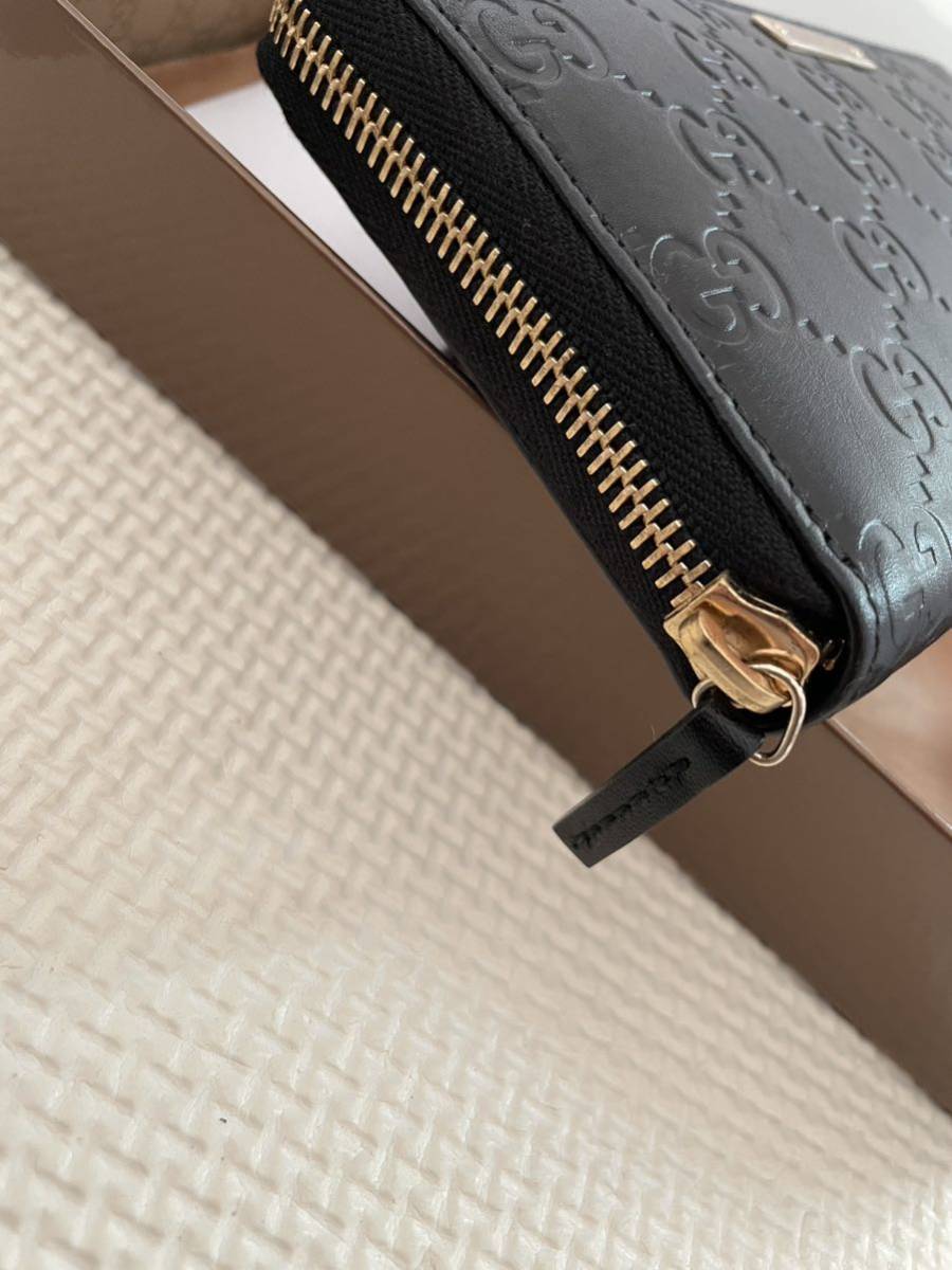 GUCCI グッチ シグネチャー 正規品 長財布 ジップアラウンド