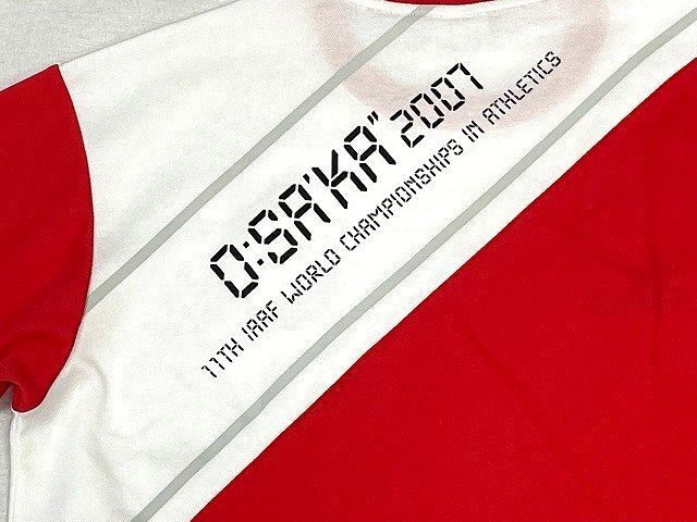 ミズノ 2007 IAAF ATHLETICS 世界陸上 大阪大会 Tシャツ 非売品 ボランティア スタッフ サイズXO [a8-0009]_画像5