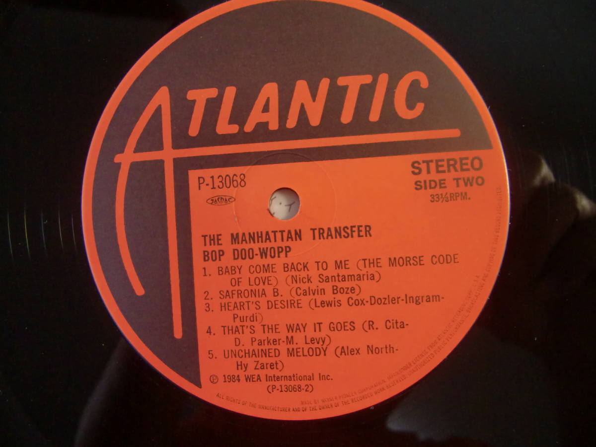 Manhattan Transfer　　マンハッタン・トランスファー 　　　　/　　　Bop Doo Wop　　バップ・ドゥー・ワップ_画像7