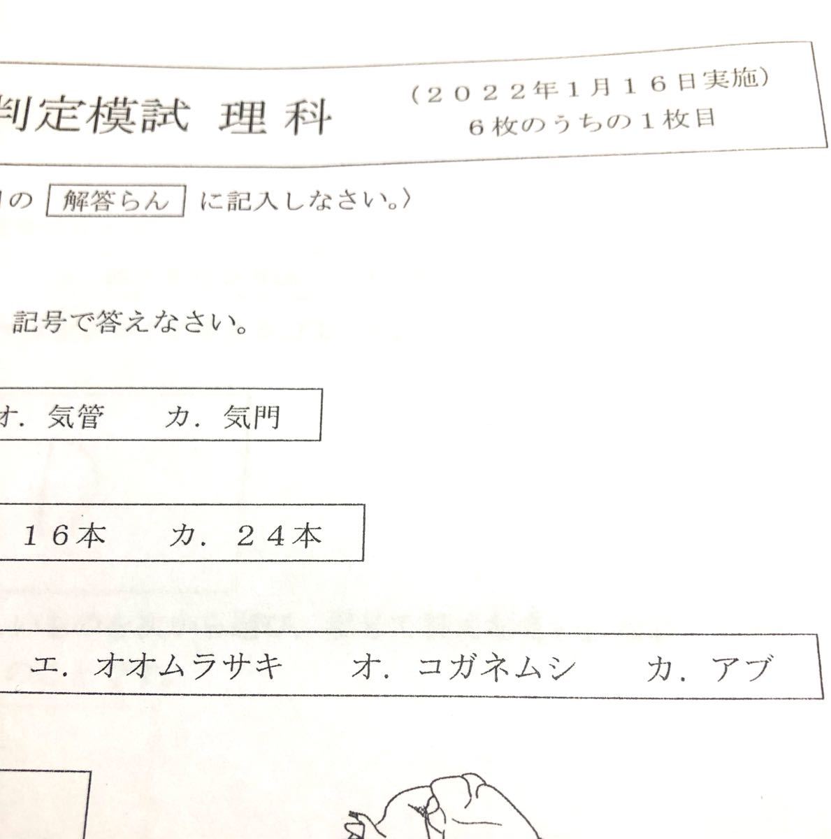 浜学園　小5  志望校判定模試2021年度　3科目