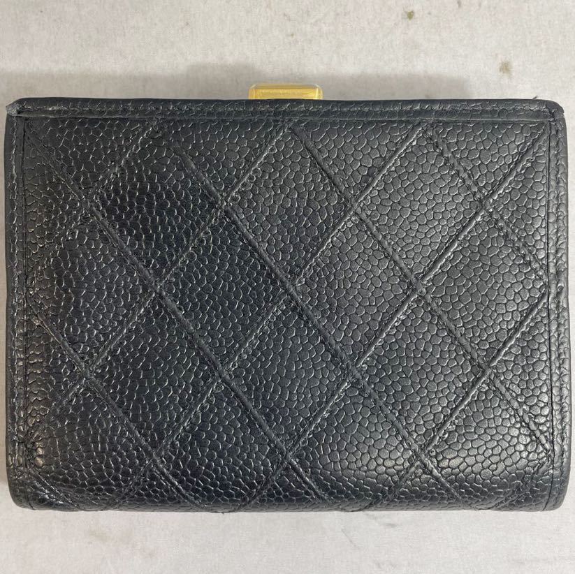 NN0707 109 正規品 中古品 CHANEL シャネル ビコローレ キャビアスキン