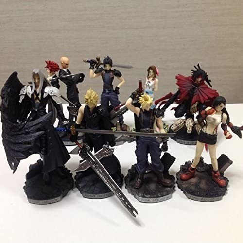 FF7 all 8 kind Poe shon trailing a-tsu mini figure FAINALFANTASY7 Final Fantasy 7k loud tifasefi Roth etc. 