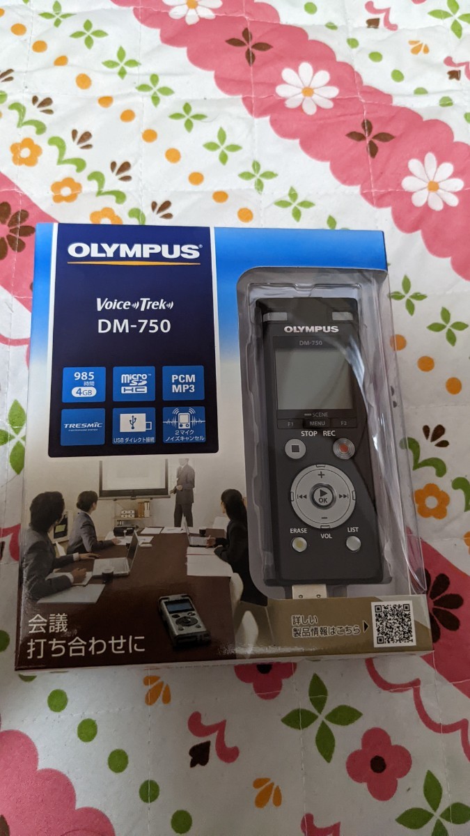 OLYMPUS ICレコーダー DM-750 BLK 内蔵メモリー4GB 黒 ボイスレコーダー オリンパス｜PayPayフリマ