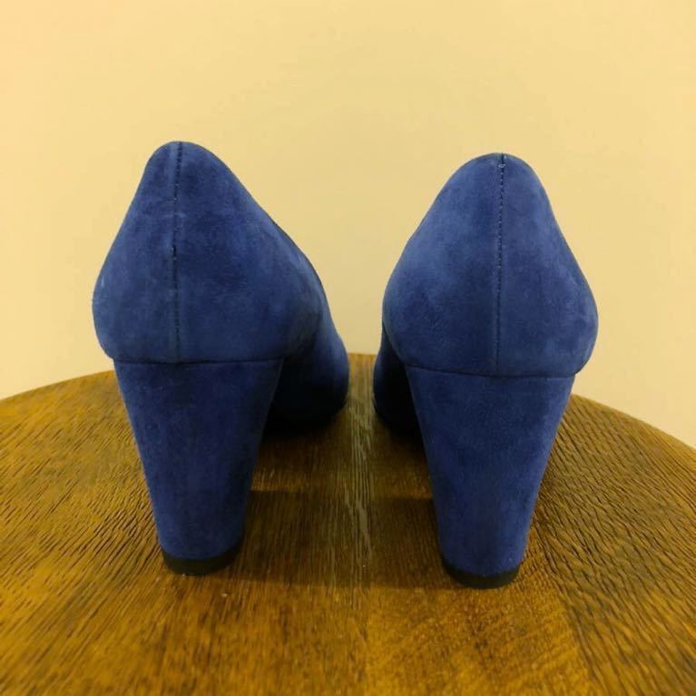 PIERRE HARDYピエール アルディ BLUE suede ラウンド トゥ チャン