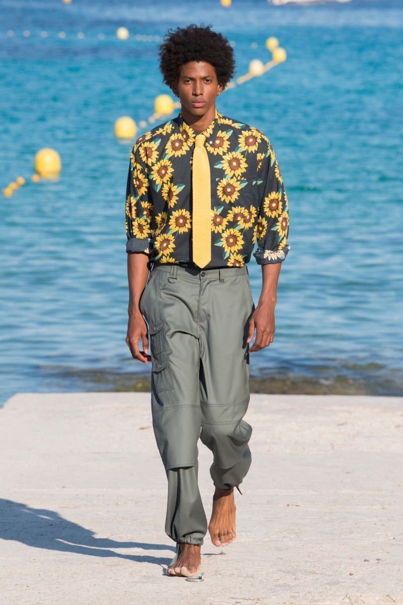 JACQUEMUS】ジャックムス black×yellow ひまわり柄COTTON オープン