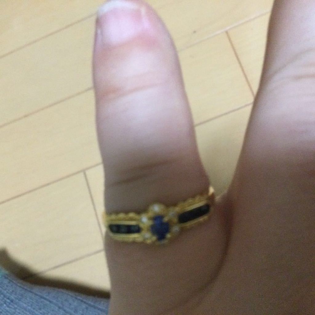 美品 ルビー ゴールド リング U05724 デザイン K18