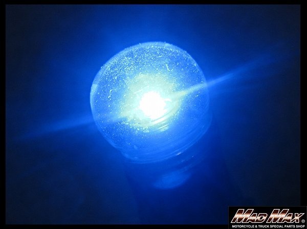MADMAX G18電球タイプ(BA15S) 高輝度LEDバルブ シングル ブルー2個SET 12V/マーカー球 フォグランプ 広角【メール便送料200円】_画像3