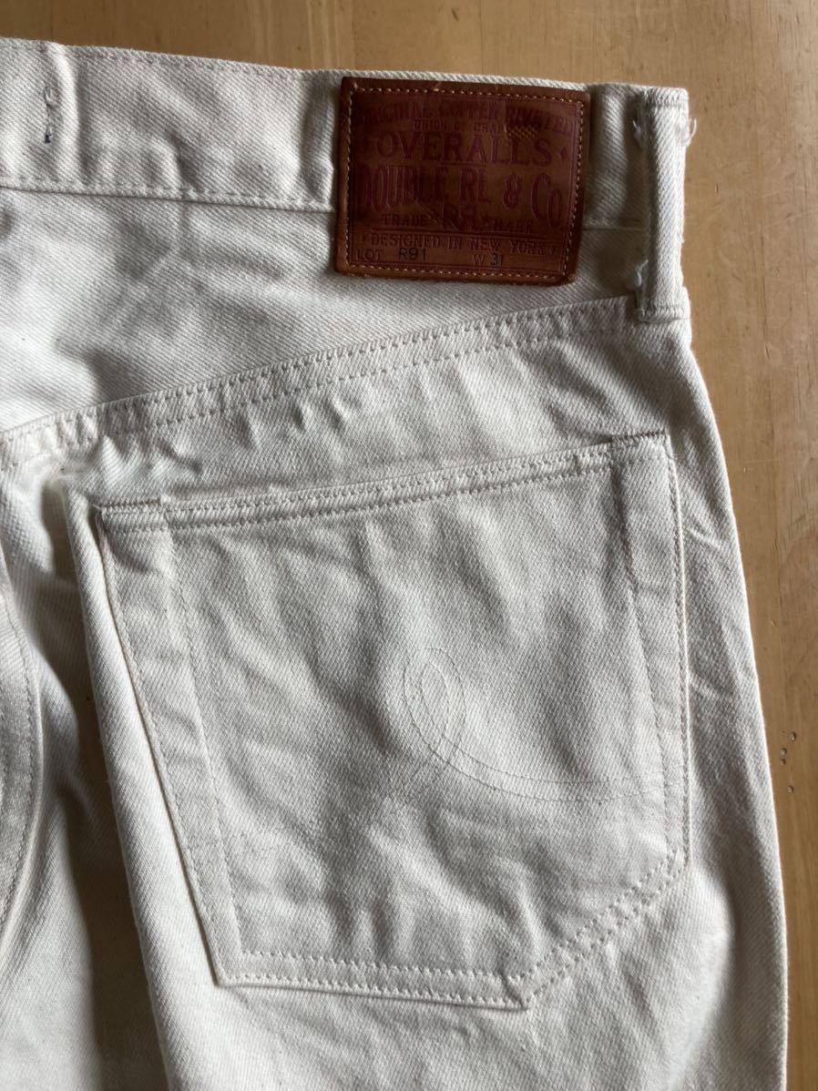 RRL LIMITED EDITION ストレートテーパーホワイトデニム 31 USA製(ビンテージラルフローレンパンツlvc デニムジーンズ