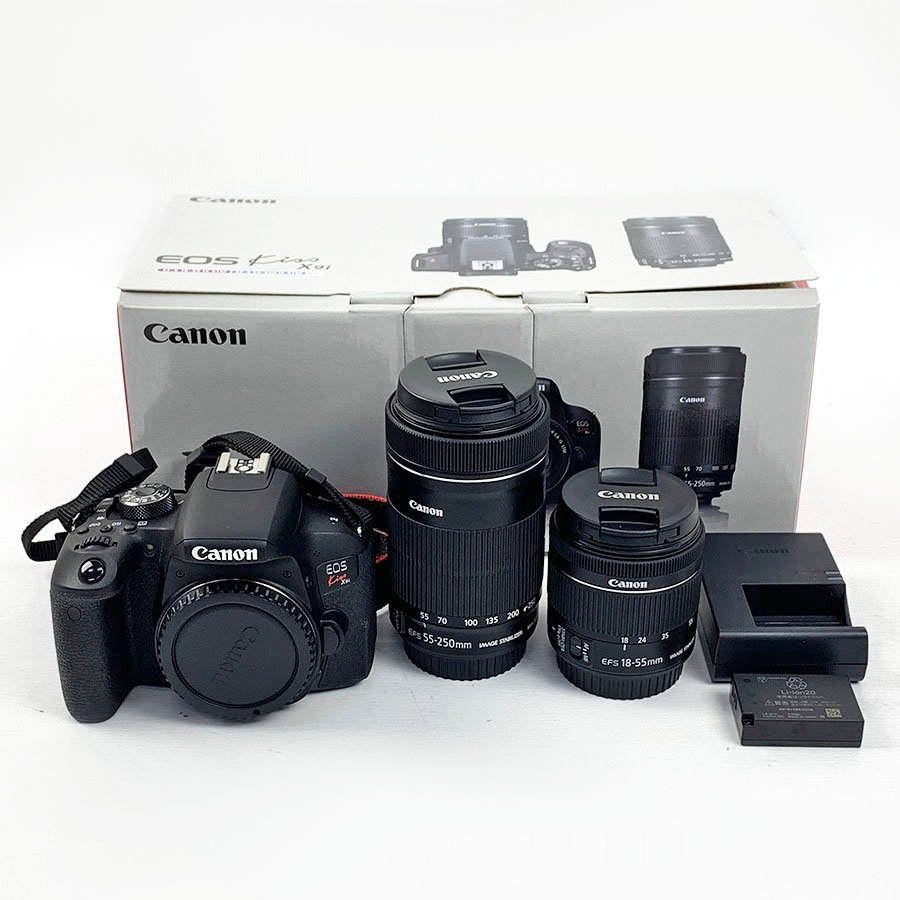 美品 Canon キャノン EOS Kiss X9i ダブルズームキット◇EF-S 18-55mm