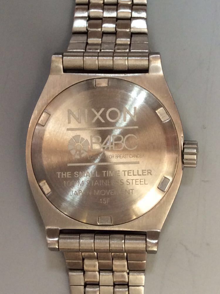 NIXON ニクソン The Small Time Teller silver pink スモール タイムテラー シルバー/ピンク ウォッチ/腕時計 (1) 10/17_ベルト表
