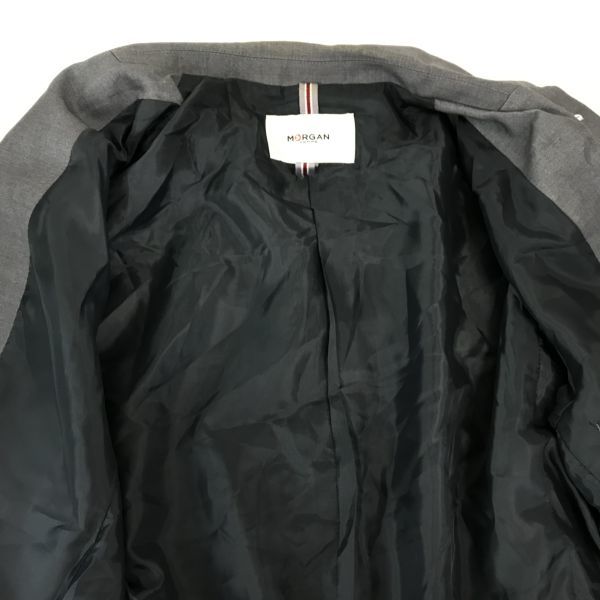 MORGAN HOMME* tailored jacket [ мужской S/ серый ] одиночный / центральный отдушина / Morgan Homme *BG857