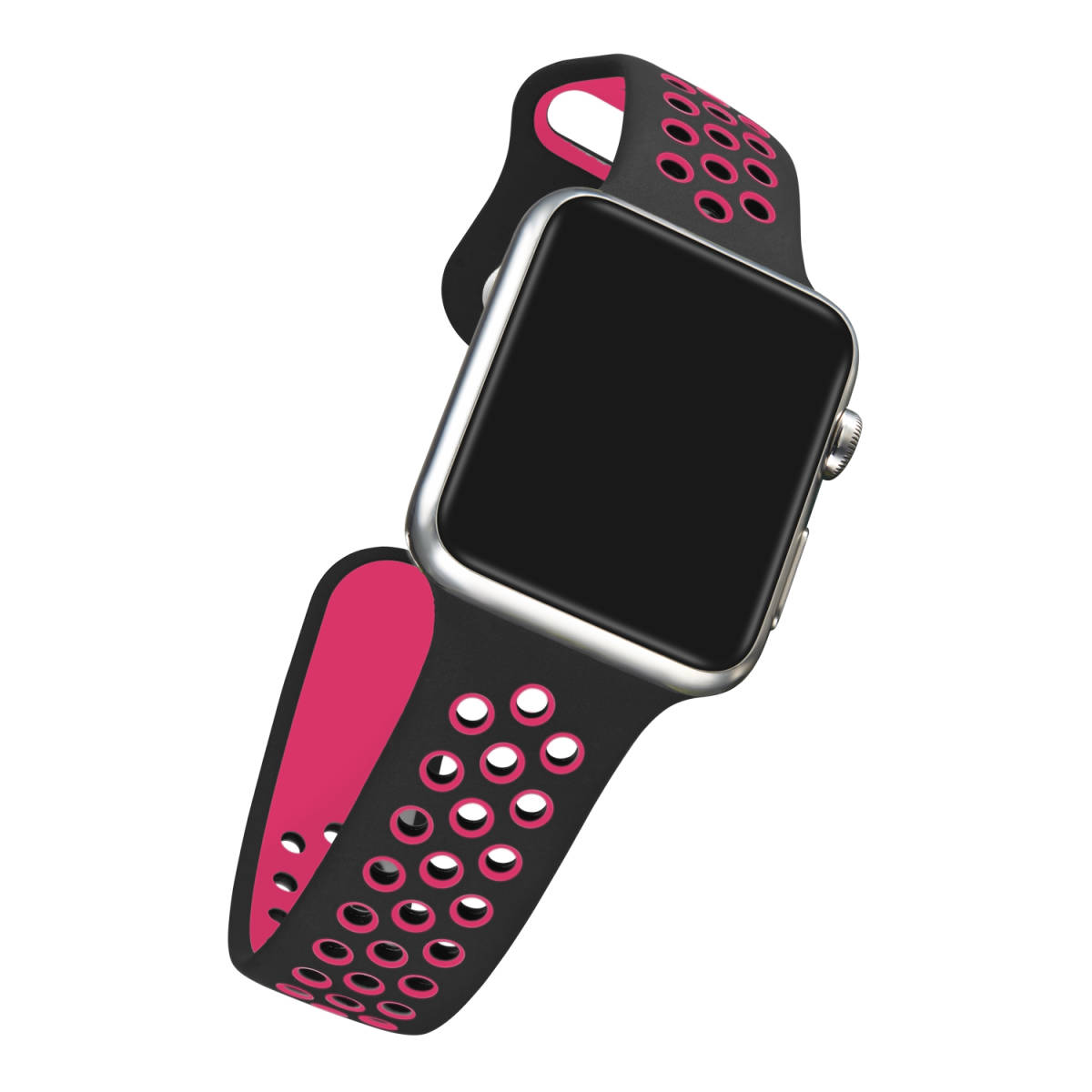38MM/40MM black / rose Apple Watch for band silicon made many air hole ventilation sport Apple watch Apple Watch Series 6/5/4/3/2/1
