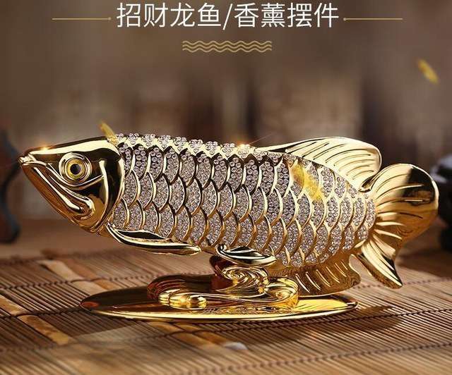 黄金魚　商売繁盛　招財 龍魚 財運 風水 オブジェ商売 開運 金運 アップ オフィス 自宅 置物 繁栄 呼び込み 福の神_画像1